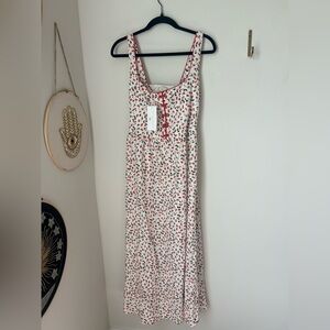 Caroline Constas Cherry Bow Sleeveless Maxi Dress